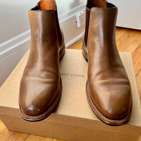 Grant Stone Chelsea Boot in Horween Dune Chromexcel