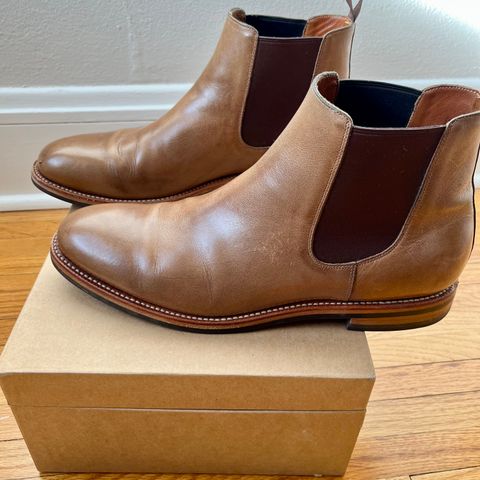 Grant Stone Chelsea Boot in Horween Dune Chromexcel