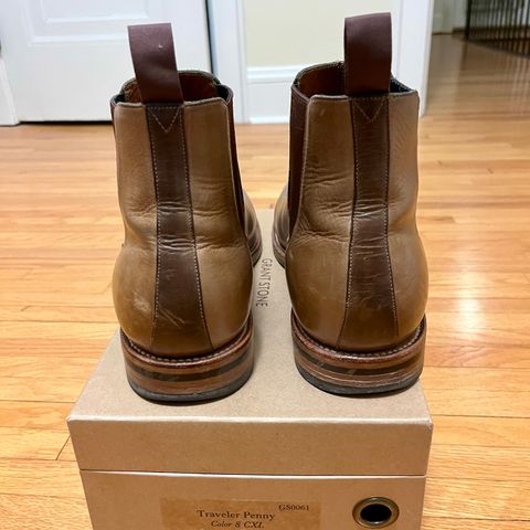 Grant Stone Chelsea Boot in Horween Dune Chromexcel