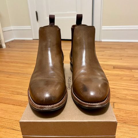 Grant Stone Chelsea Boot in Horween Dune Chromexcel
