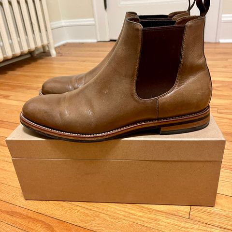 Grant Stone Chelsea Boot in Horween Dune Chromexcel