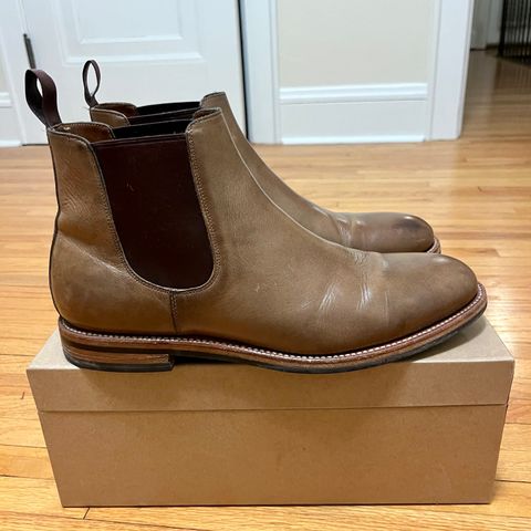 Grant Stone Chelsea Boot in Horween Dune Chromexcel