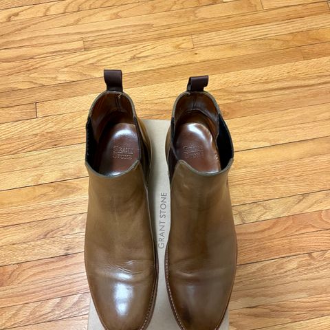 Grant Stone Chelsea Boot in Horween Dune Chromexcel