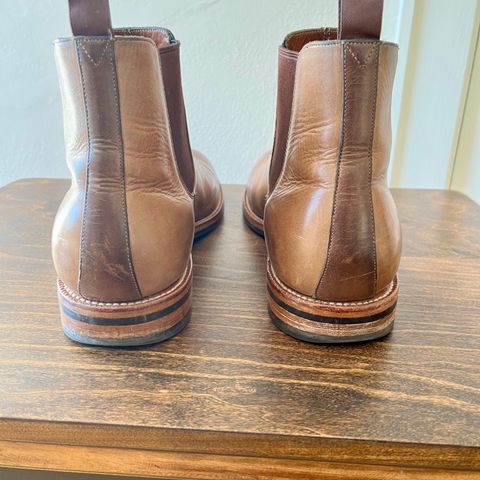 Grant Stone Chelsea Boot in Horween Dune Chromexcel