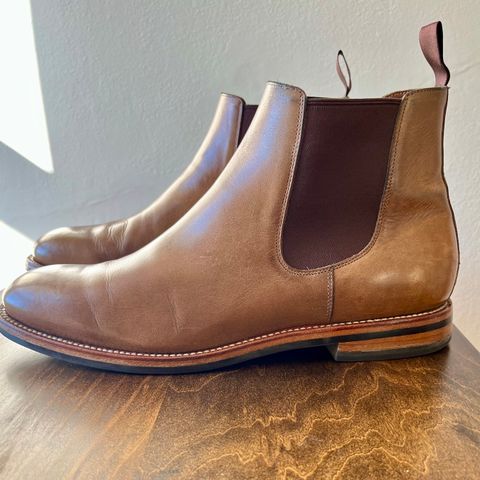 Grant Stone Chelsea Boot in Horween Dune Chromexcel