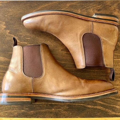 Grant Stone Chelsea Boot in Horween Dune Chromexcel