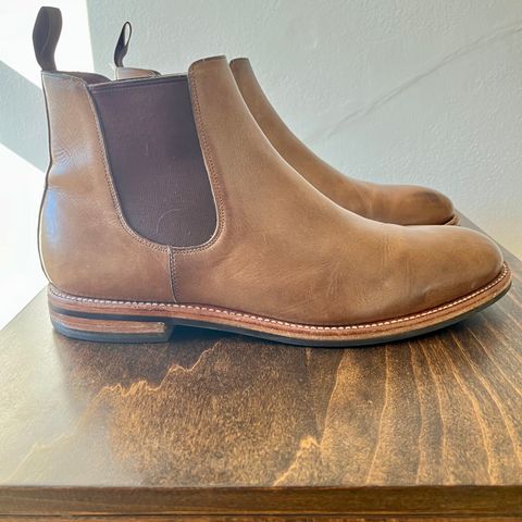 Grant Stone Chelsea Boot in Horween Dune Chromexcel