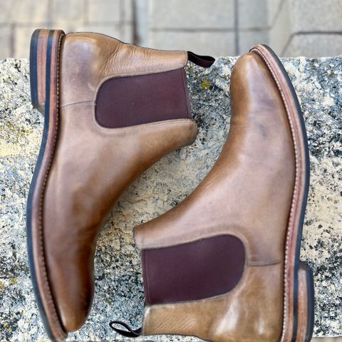 Grant Stone Chelsea Boot in Horween Dune Chromexcel