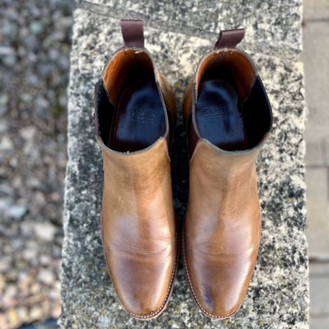 Grant Stone Chelsea Boot in Horween Dune Chromexcel