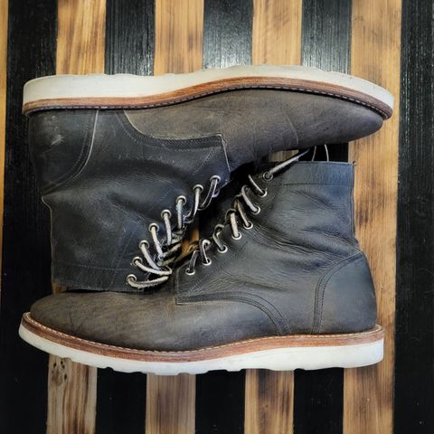 Oak Street Bootmakers Field Boot in Charcoal Teton Stag
