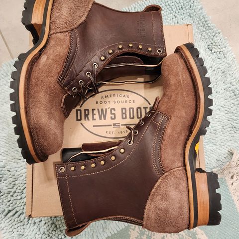 Drew's 8-Inch Logger in Brown Combo