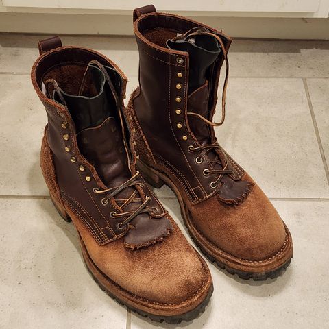 Drew's 8-Inch Logger in Brown Combo