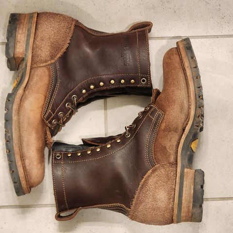 Drew's 8-Inch Logger in Brown Combo