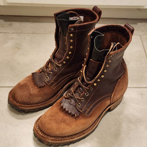 Drew's 8-Inch Logger in Brown Combo
