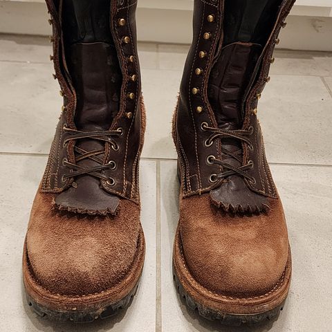 Drew's 8-Inch Logger in Brown Combo