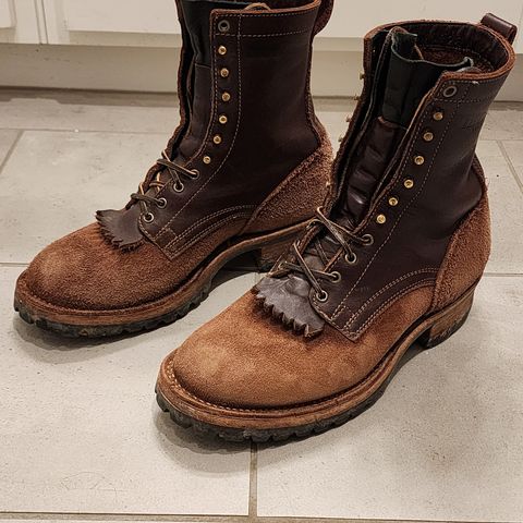 Drew's 8-Inch Logger in Brown Combo