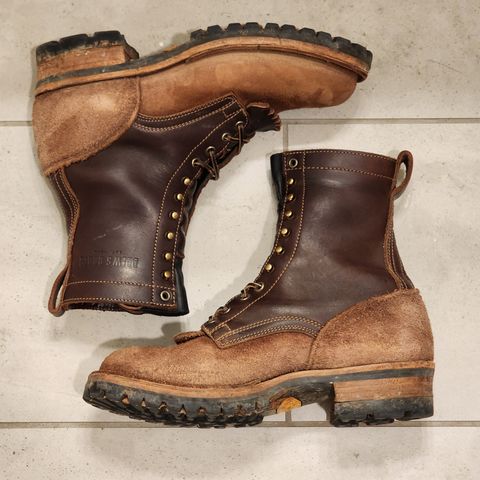 Drew's 8-Inch Logger in Brown Combo