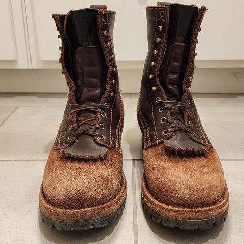 Drew's 8-Inch Logger in Brown Combo