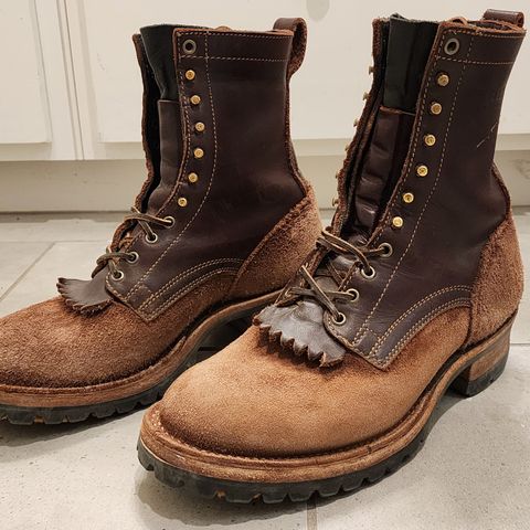 Drew's 8-Inch Logger in Brown Combo