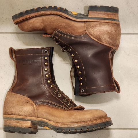 Drew's 8-Inch Logger in Brown Combo