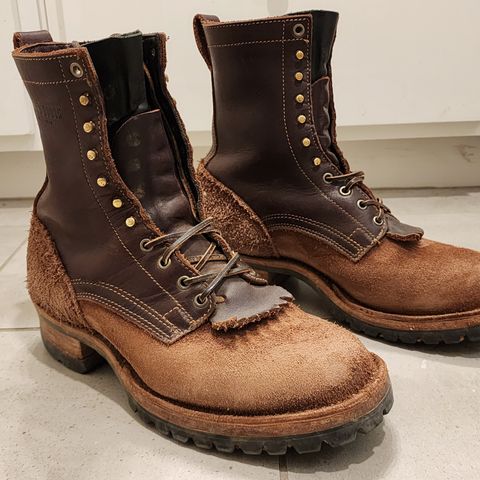 Drew's 8-Inch Logger in Brown Combo