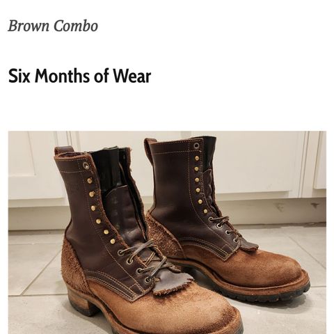 Drew's 8-Inch Logger in Brown Combo