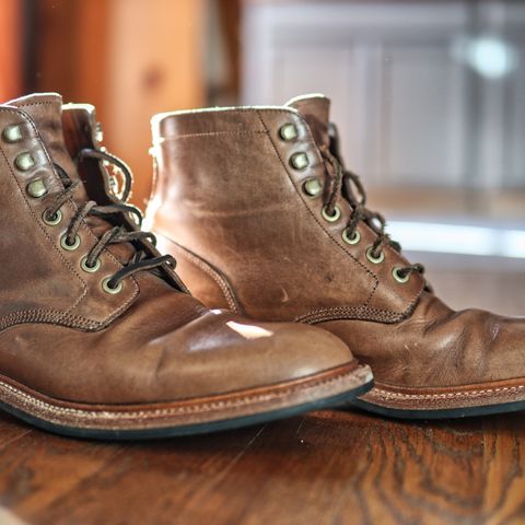 Grant Stone Diesel Boot in Horween Dune Chromexcel