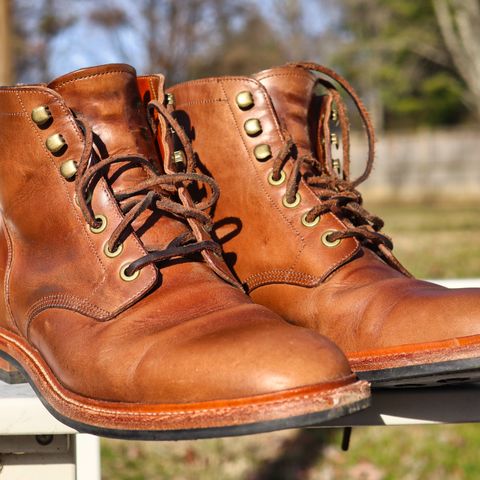 Grant Stone Diesel Boot in Horween Dune Chromexcel