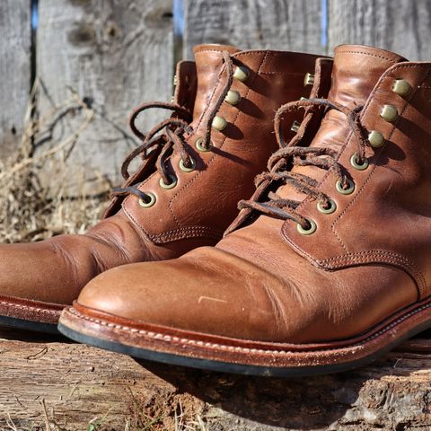 Grant Stone Diesel Boot in Horween Dune Chromexcel