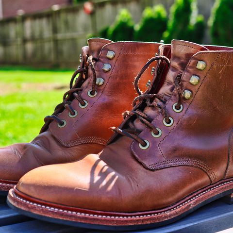 Grant Stone Diesel Boot in Horween Dune Chromexcel