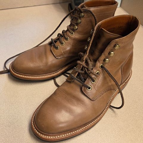 Grant Stone Diesel Boot in Horween Dune Chromexcel