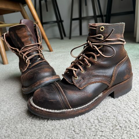 Nicks Americana in Horween Brown Waxed Flesh