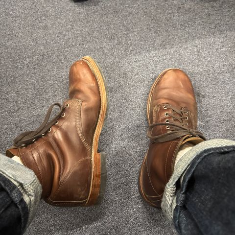 Wolverine 1000 Mile Plain-Toe Boot in Horween Brown Chromexcel