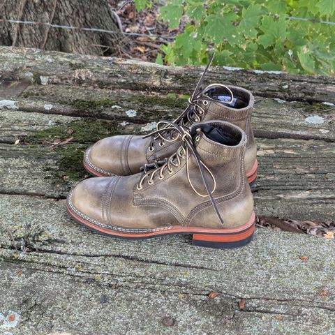 Nicks Americana in Horween Charcoal Cypress