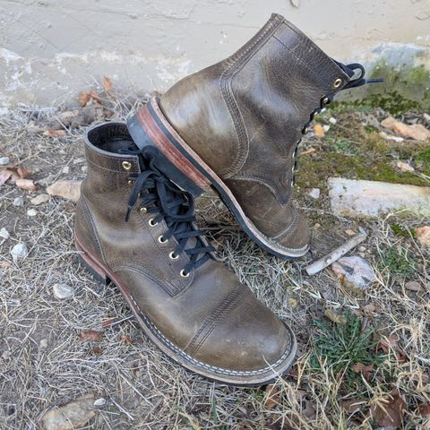 Nicks Americana in Horween Charcoal Cypress