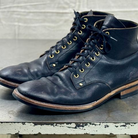 Iron Boots Type 1 in Maryam Black Hand-Dyed Horsehide