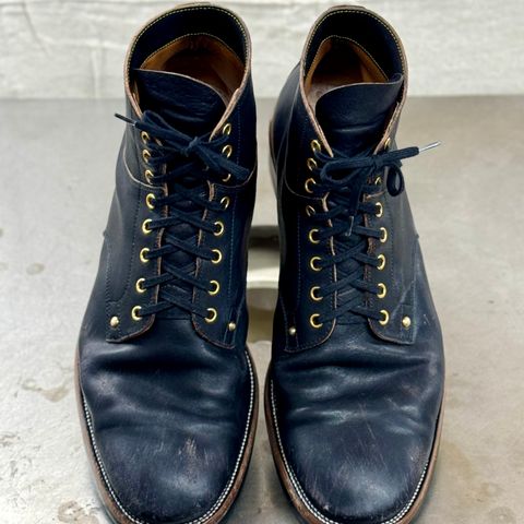 Iron Boots Type 1 in Maryam Black Hand-Dyed Horsehide