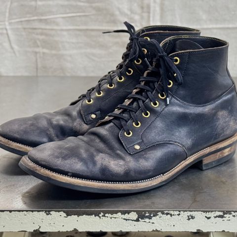 Iron Boots Type 1 in Maryam Black Hand-Dyed Horsehide