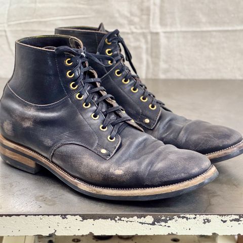 Iron Boots Type 1 in Maryam Black Hand-Dyed Horsehide