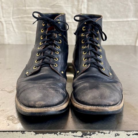 Iron Boots Type 1 in Maryam Black Hand-Dyed Horsehide