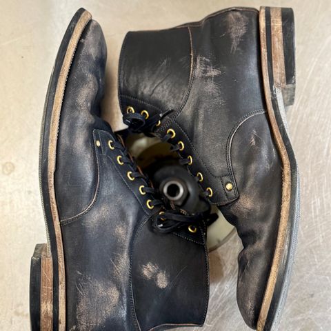 Iron Boots Type 1 in Maryam Black Hand-Dyed Horsehide