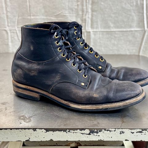 Iron Boots Type 1 in Maryam Black Hand-Dyed Horsehide