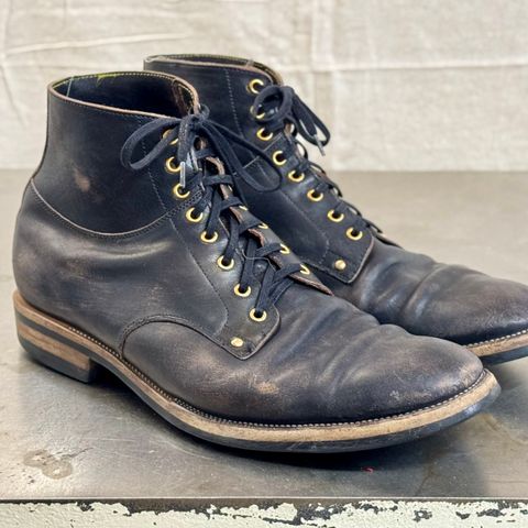 Iron Boots Type 1 in Maryam Black Hand-Dyed Horsehide