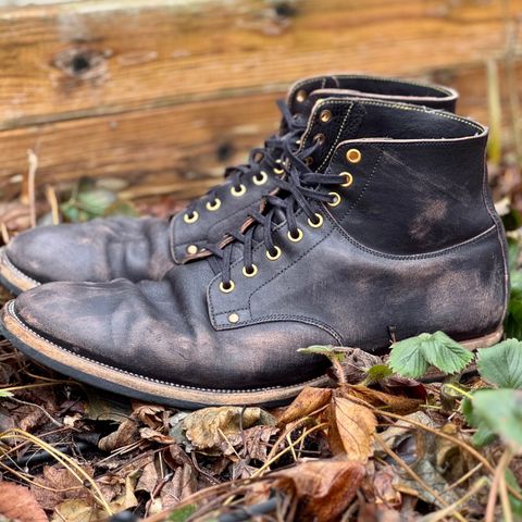 Iron Boots Type 1 in Maryam Black Hand-Dyed Horsehide