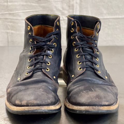 Iron Boots Type 1 in Maryam Black Hand-Dyed Horsehide