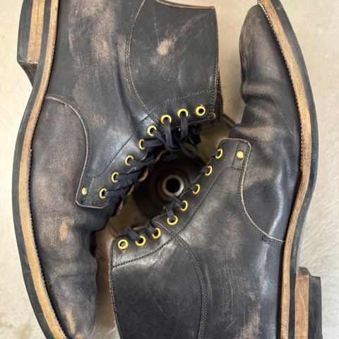 Iron Boots Type 1 in Maryam Black Hand-Dyed Horsehide