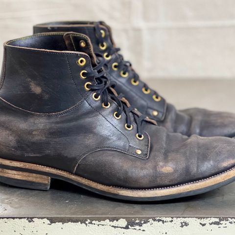 Iron Boots Type 1 in Maryam Black Hand-Dyed Horsehide
