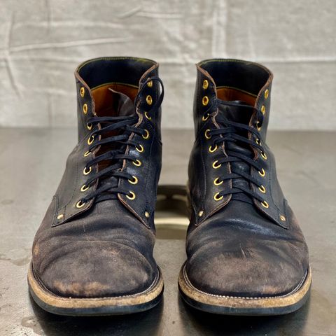 Iron Boots Type 1 in Maryam Black Hand-Dyed Horsehide