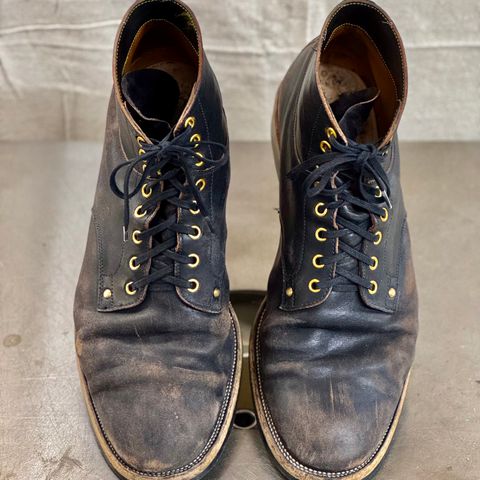 Iron Boots Type 1 in Maryam Black Hand-Dyed Horsehide