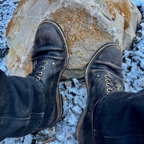 Iron Boots Type 1 in Maryam Black Hand-Dyed Horsehide